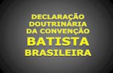 Declaração Doutrinária da Convenção Batista Brasileira