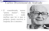 CARLOS DRUMMOND DE ANDRADE - ANTOLOGIA POÉTICA