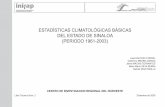 Estadisticas Climatologicas Basicas Del Estado de Sinaloa (Periodo 1961-2003)