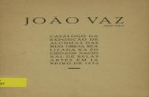 João Vaz : catálogo da exposição de algumas das suas obras