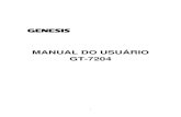Manual Do Genesis GT-7204 PTBR