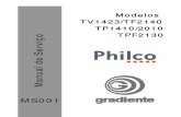 Gradiente  Philco TV1423-TF2140-TP1410-2010-TPF2130