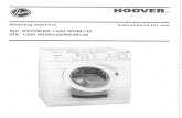 Manual máquina de lavar roupa Hoover WDM 130