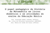 O papel pedagógico da História Matemática em livros didáticos e em atividades de ensino da Educação Básica