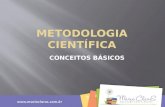 Metodologia científica - Conceitos Básicos