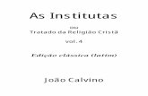 As institutas - João Calvino 04   classica