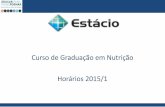 Apresentação de Disciplinas Para 2015-1 JU, R9 e Parque Das Rosas