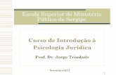 Curso de Introdução àCurso de Introdução à Psicologia Jurídica - Dr Jorge Trindade Psicologia Jurídica - Dr Jorge Trindade