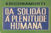 Da Solidao à Plenitude Humana - Krishnamurti