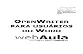 Apostila - OpenOffice Writer Para Usuarios Do Word