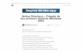 Active Directory - Criação de Seu Primeiro Domínio Windows 2003