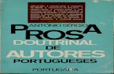 SÉRGIO, Antonio - Prosa Doutrinal de Autores Portugueses
