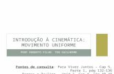 15 - Introdução à Cinemática - MU (Revisada)