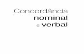 Concordância Nominal e Verbal