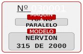 TORNO PARALELO MÁQUINA NERVION 315 DE 2000 MODELO.