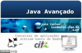 Luiz Carlos d´Oleron lcadb@cin.ufpe.br SJCP Java Avançado Conceitos de aplicações que acessam banco de dados.