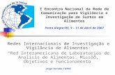 I Encontro Nacional da Rede de Comunicação para Vigilância e Investigação de Surtos em Alimentos Porto Alegre/RS, 9 – 11 de Abril de 2007 Redes Internacionais.