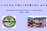 ORGANICO ESTRUCTURAL Y FUNCIONAL 2003 - 2007 INSTITUTO GEOGRAFICO MILITAR.