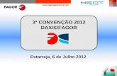 3ª CONVENÇÃO 2012 DAXIS/FAGOR Estarreja, 6 de Julho 2012.