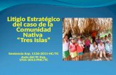 Litigio Estratégico del caso de la Comunidad Nativa “Tres Islas” Sentencia Exp. 1126-2011-HC/TC Auto del TC Exp. 1931-2013- PHC/TC.