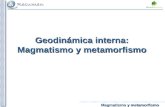 Magmatismo y metamorfismo Magmatismo y metamorfismo Geodinámica interna: Magmatismo y metamorfismo.