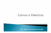 Cursos e palestras - Prof. Miguel Gabriel Prazeres de Carvalho