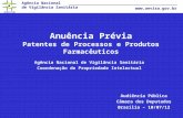 Anuência Prévia Patentes de Processos e Produtos Farmacêuticos