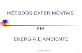 MÉTODOS EXPERIMENTAIS  EM  ENERGIA E AMBIENTE