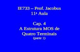 IE733 – Prof. Jacobus 11 a  Aula  Cap. 4  A Estrutura MOS de Quatro Terminais (parte 1)