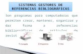 SISTEMAS GESTORES DE REFERENCIAS BIBLIOGRÁFICAS