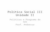 Política Social III Unidade II