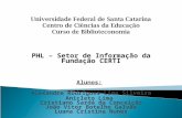 Universidade Federal de Santa Catarina Centro de Ciências da Educação Curso de Biblioteconomia