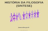 HISTÓRIA DA FILOSOFIA (SINTESE)