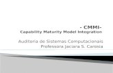 - CMMI-  Capability Maturity Model Integration