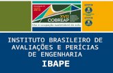 INSTITUTO BRASILEIRO DE AVALIAÇÕES E PERÍCIAS DE ENGENHARIA
