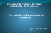 Universidade Federal do Pampa  Engenharia de Alimentos