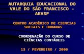 AUTARQUIA EDUCACIONAL DO VALE DO SÃO FRANCISCO - AEVSF