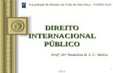 DIREITO INTERNACIONAL PÚBLICO Profª.  Drª  Teodolina B. S. C. Vitório 2014