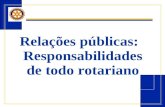 Relações públicas:   Responsabilidades de todo rotariano