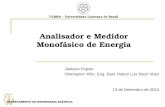Analisador e Medidor Monofásico de Energia