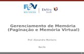 Gerenciamento de Memória  (Paginação  e Memória  Virtual)