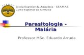 Parasitologia - Malária