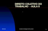 DIREITO COLETIVO DO TRABALHO  - AULA II