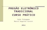 PREGÃO ELETRÔNICO TRADICIONAL CURSO PRÁTICO Egle Fukagawa Maria Augusta Cavini 2014