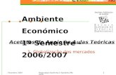 Ambiente Económico  1º Semestre - 2006/2007