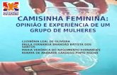 CAMISINHA FEMININA:  OPINIÃO E EXPERIÊNCIA DE UM GRUPO DE MULHERES