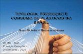 Tipologia, produção e consumo de plásticos no  brasil Aluna: Michelle H. Machado de Souza