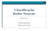 Classifica çã o Redes Neurais