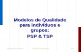 Modelos de Qualidade para indivíduos e grupos: PSP & TSP