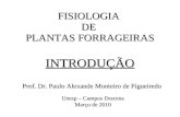 FISIOLOGIA  DE  PLANTAS FORRAGEIRAS INTRODUÇÃO